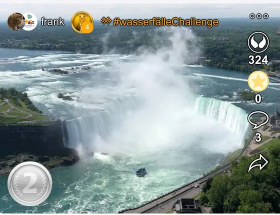 2. Platz bei der WasserfälleChallenge