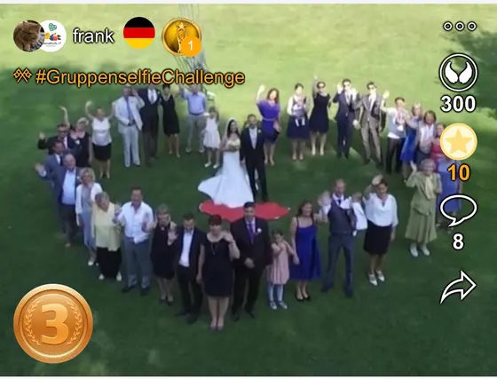 3. Platz bei der  GruppenselfieChallenge